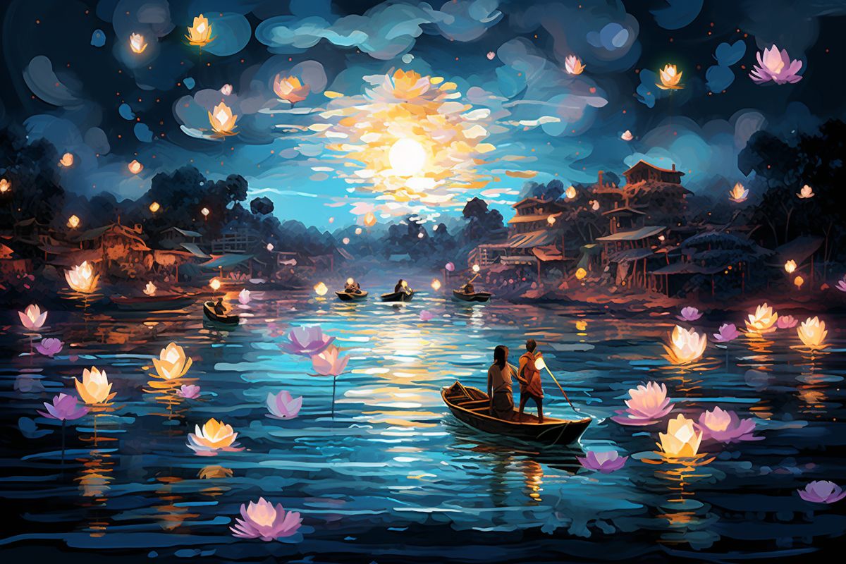Celebrating Loy Krathong 2023 in Koh Samui