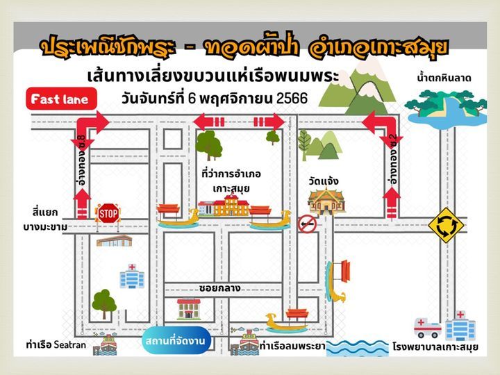 Chak Phra - Tod Pha Pa Ceremony in Koh Samui District 2023