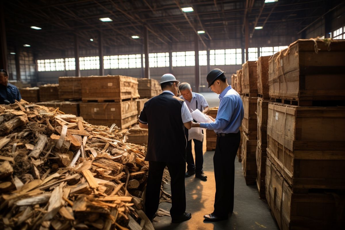 Discovery of Illicit Wood worth B33m in a Deserted Warehouse