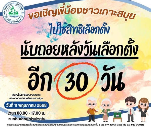 Koh Samui Municipal Election 2025: Voter Information and Process