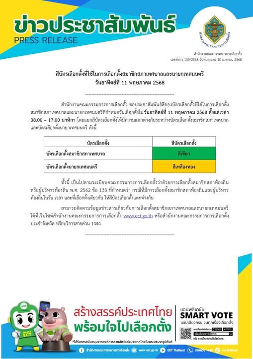 Municipal Council and Mayor Election in Ko Samui Set for May 11, 2025