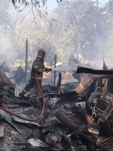 Suppressing a Fire at Workers' Accommodation